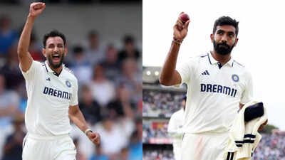 Prasidh Krishna and Jasprit Bumrah share insights before a match