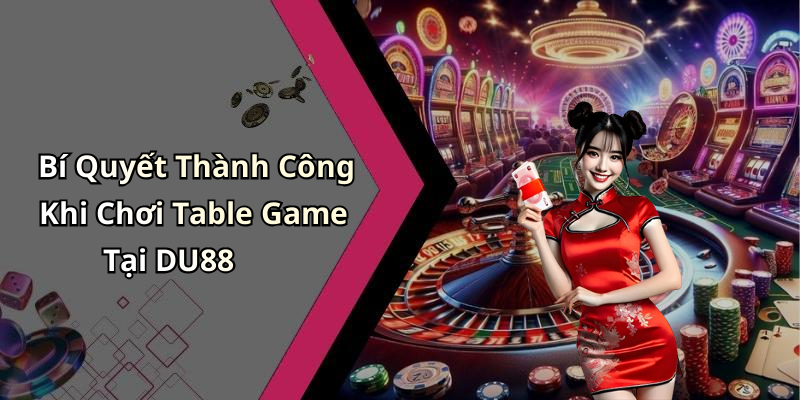 Bí Quyết Thành Công Khi Chơi Table Game Tại DU88